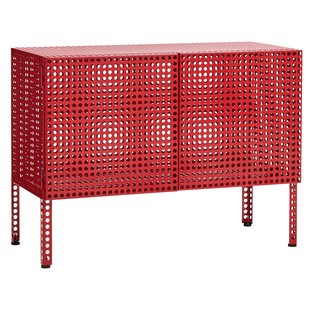 Hay Perforated Dressoir Kast Small Wine Red