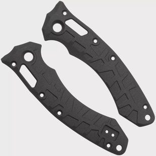 Lex Custom Microtech Amphibian Scales AMPHH112 Cerakote Cobalt Titanium, handgreepschalen