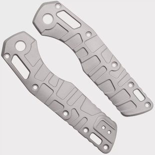 Lex Custom Microtech MSI Standard Issue Scales V2 MMSI2GBB, Glass Bead Blasted Titanium, handgreepschalen