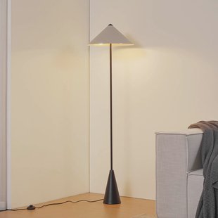 Lindby vloerlamp Norvik, hoogte 150 cm, zwart/grijs, metaal