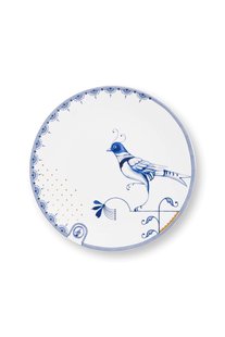 Pip Studio Gebaksbord Pip & The Blue Bird Wit 18cm