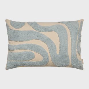 by fonQ Wave Sierkussen 40 x 60 cm - Lichtblauw