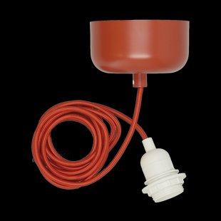 Scandi Living Plafondophanging incl. snoer 250 cm Rood