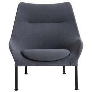 Hay O2 Lounge Fauteuil Black Onderstel Soft Grey