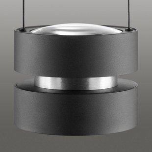 Brilliant LED hanglamp Glow-Sphere, Ø 18 cm, zwart, metaal