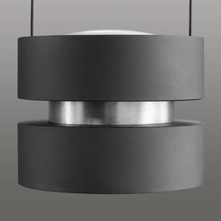 Brilliant LED hanglamp Glow-Sphere, lengte 112 cm, zwart, metaal