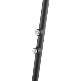 Brilliant LED vloerlamp Glow-Sphere, hoogte 146 cm, zwart, metaal