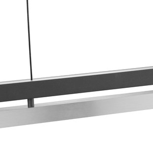 Brilliant LED hanglamp Pulse, lengte 120 cm, zwart, metaal
