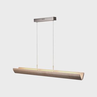 Brilliant LED hanglamp Monterra, lengte 132 cm, bruin, hout