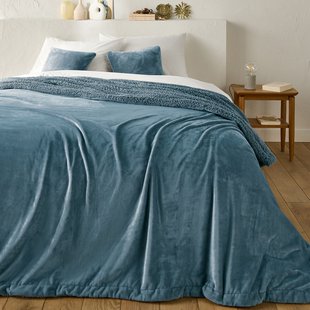 Beddensprei in fleece en sherpa, Maxine