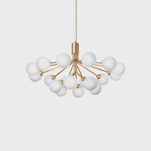 Nuura Aps - Apiales 18 Lichtkroon Brushed Brass/Opal White Nuura