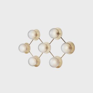 Nuura Aps - Liila 7 Wand-/Plafondlamp Nordic Gold/Optic Clear Nuura