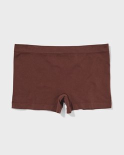 HEMA Damesboxer naadloos micro donkerbruin (donkerbruin)