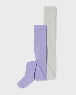 HEMA Kindermaillots rib - 2 stuks lavendel (lavendel)