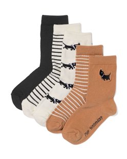 HEMA Takkie en Siepie kindersokken - 5 paar lichtbruin (lichtbruin)