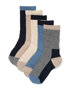 HEMA Kindersokken kleurblokken - 5 paar multicolor (multicolor)