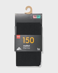HEMA Kindermaillot thermo 150denier zwart (zwart)