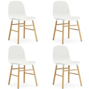 Normann Copenhagen Set Aanbieding Form Oak Stoel (4x) Wit