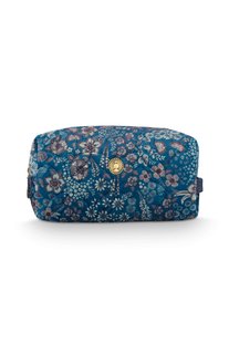 Pip Studio Toilettas Coco Medium Quilted Daisy Dreams Blauw