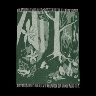 Moomin Arabia Mumin wollen plaid 130x170 cm Groen