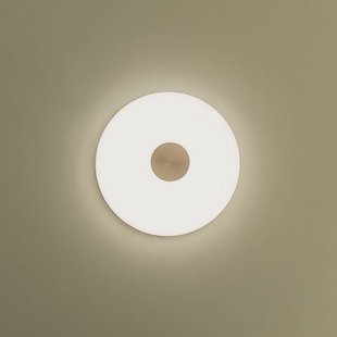 Northern LED wandlamp Glint, Ø 36 cm, glas, opaalwit