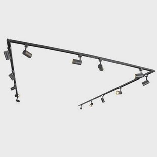 QAZQA 1-fase railsysteem met 14 spots zwart verstelbaar - Jeana