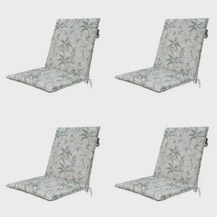 Madison - Stapelstoelkussen Palma natural - Ca. 97x49 cm - Set van 4