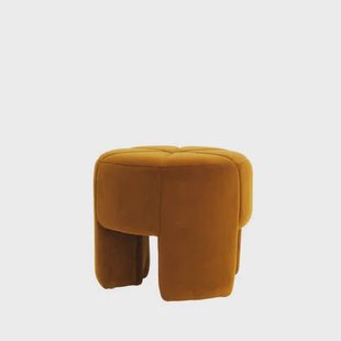 Light & Living - Poef BATOEMI - Ø51x45cm - Oranje