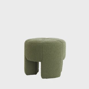 Light & Living - Poef BATOEMI - Ø51x45cm - Groen