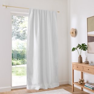 Geplooid linnen verduisteringsgordijn Elba