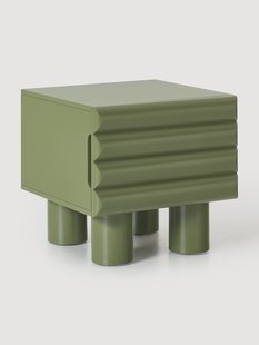 Nachtkastje Fana met lades in groen