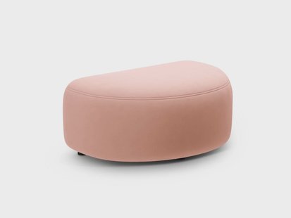 Hocker Kate halfrond velvet | Micadoni