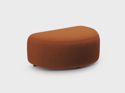 Hocker Kate halfrond velvet | Micadoni