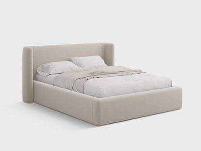 Bedframe Jolene 160x200 cm met opbergvak velvet | Micadoni