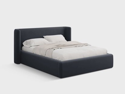 Bedframe Jolene 160x200 cm met opbergvak velvet | Micadoni