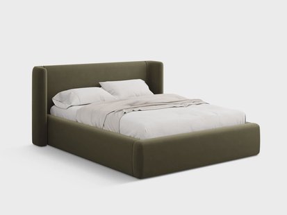 Bedframe Jolene 160x200 cm met opbergvak velvet | Micadoni