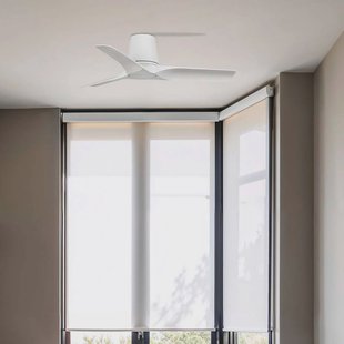 FARO BARCELONA Plafondventilator Hey S, wit, DC-motor, stil, Ø 90 cm