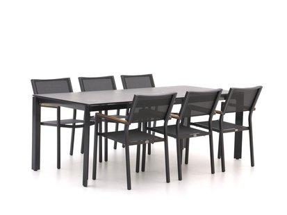 Bellagio Roma/Sestino 220cm dining tuinset 7-delig stapelbaar - Laagste prijsgarantie!