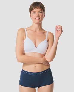 HEMA Damesboxer katoen everyday tailleband donkerblauw (donkerblauw)