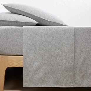 Onderlaken in chambray katoenen flanel, Clara