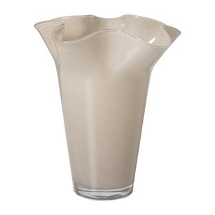 Vaas golf - beige - ø20.5x24.5 cm