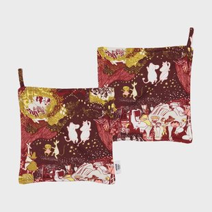 Moomin Arabia Feestelijke momenten Mumin pannenlappen 2-pack 22x22 cm