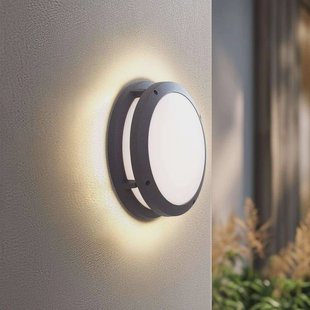 Liren LED Smart Buiten Wandlamp Grijs Lindby - Balkon - Modern - Aluminium - Zonder afstand