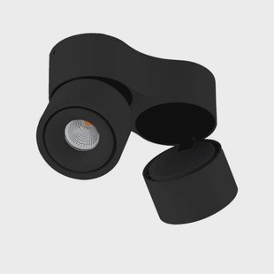 Rotari LED opbouwspot 2x8,9W zwart Arcchio - Woonkamer - Modern - Aluminium - Meerdere lampen
