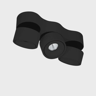 Rotari 3 LED Opbouwspot 3x8,9W Zwart Arcchio - Gang / Hal - Modern - Aluminium - Meerdere lampen