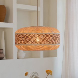 GOOD & MOJO hanglamp Langkawi, bruin Ø 50 cm, bamboe E27