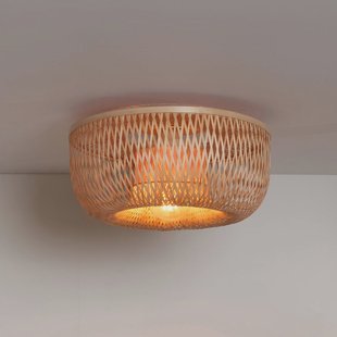 GOOD & MOJO plafondlamp Barbados, naturel, Ø 35 cm, bamboe E27