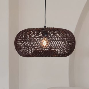 GOOD & MOJO hanglamp Arizona, rood, Ø 50 cm, bamboe, E27
