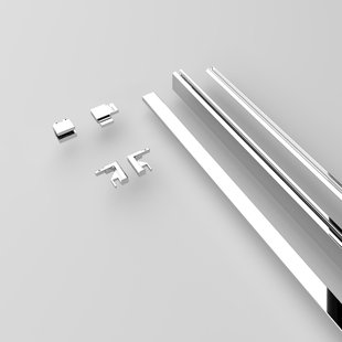 Sanivo Nova Wandprofiel XL 20 x 7 cm Chroom