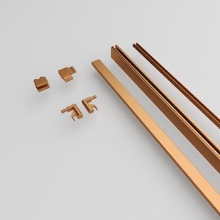 Sanivo Nova Wandprofiel XL 20 x 7 cm Geborsteld Brons